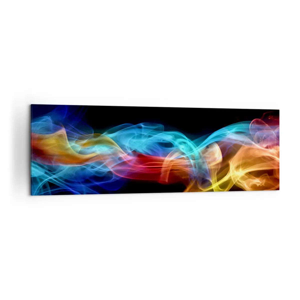 Obraz na plátně - Duhový tanec mlhy - 160x50 cm