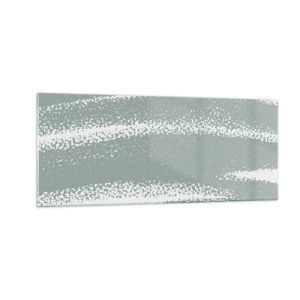 Obraz na skle - Abstrakce v zimním stylu - 100x40 cm