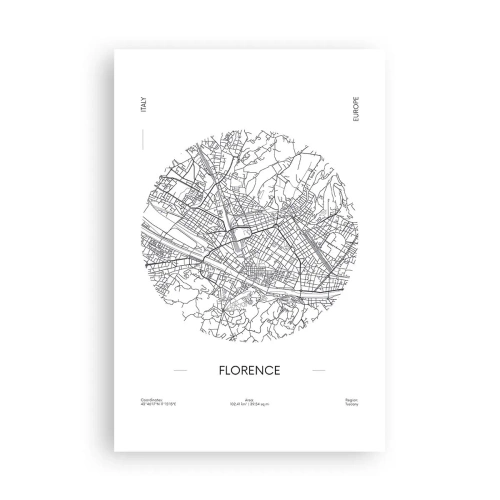 Plakát - Anatomie Florencie - 61x91 cm