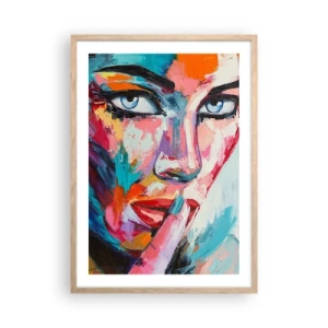 Plakát v rámu světlý dub - Naše první tajemství - 50x70 cm