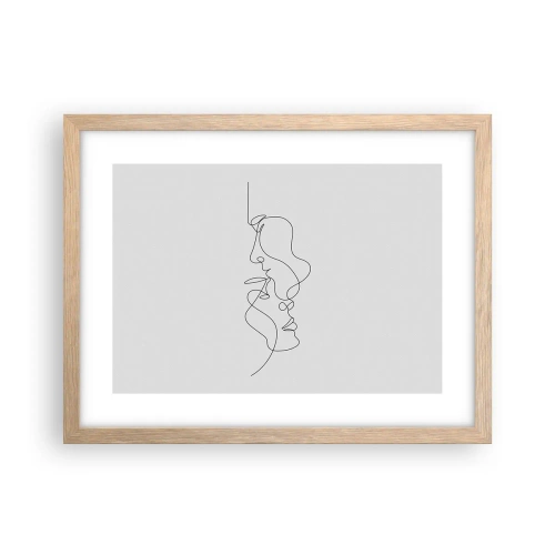Plakát v rámu světlý dub - Žár vášnivých tužeb - 40x30 cm