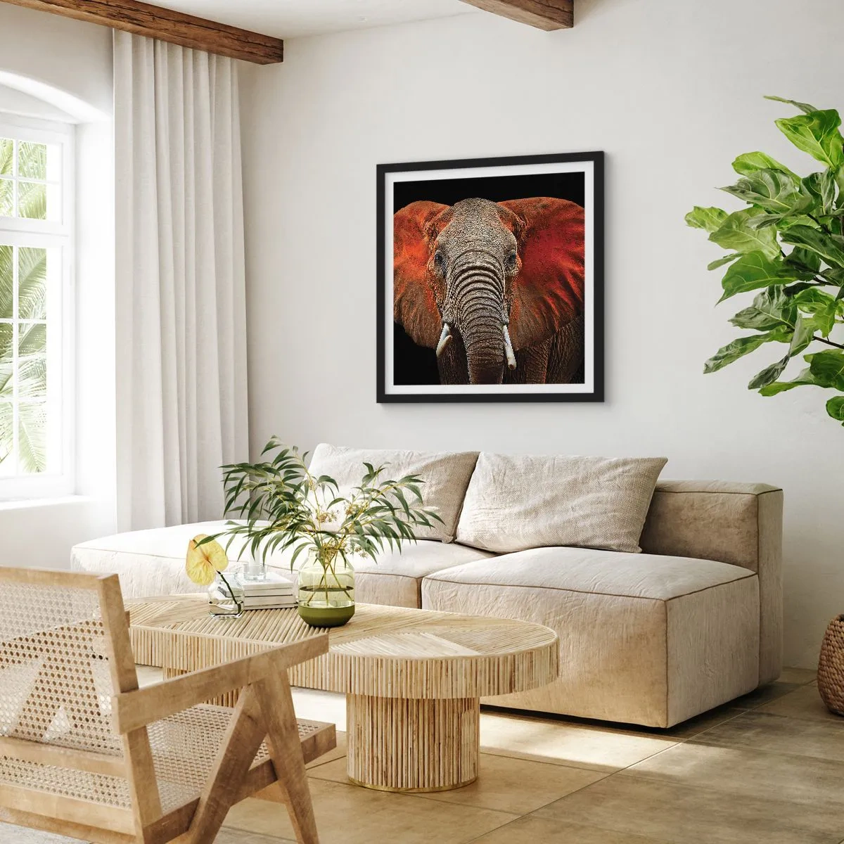 Plakát v černém rámu - Jsem divoký, a ty? - 60x60 cm