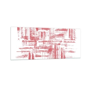 Obraz na skle - Červené město - 100x40 cm