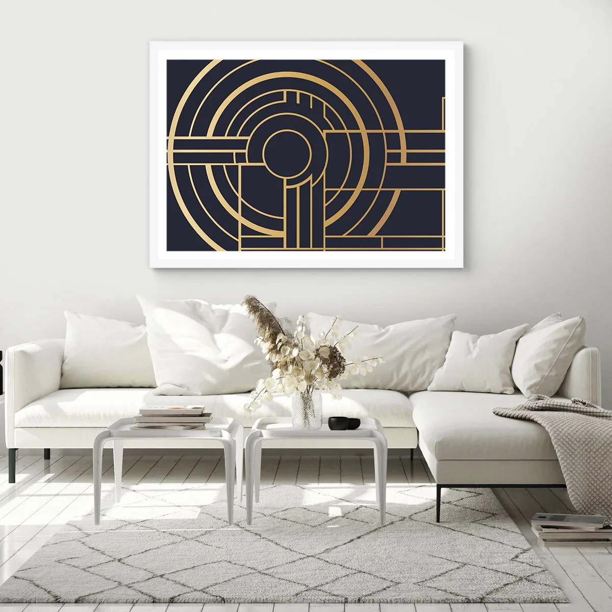 Plakát v bílém rámu - Obraty události - 91x61 cm