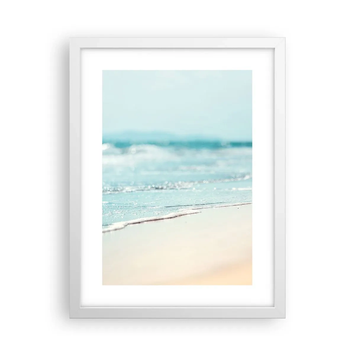 Plakát v bílém rámu - Teplo a hluk - 30x40 cm