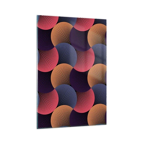 Obraz na skle - V kruhovém rytmu - 80x120 cm
