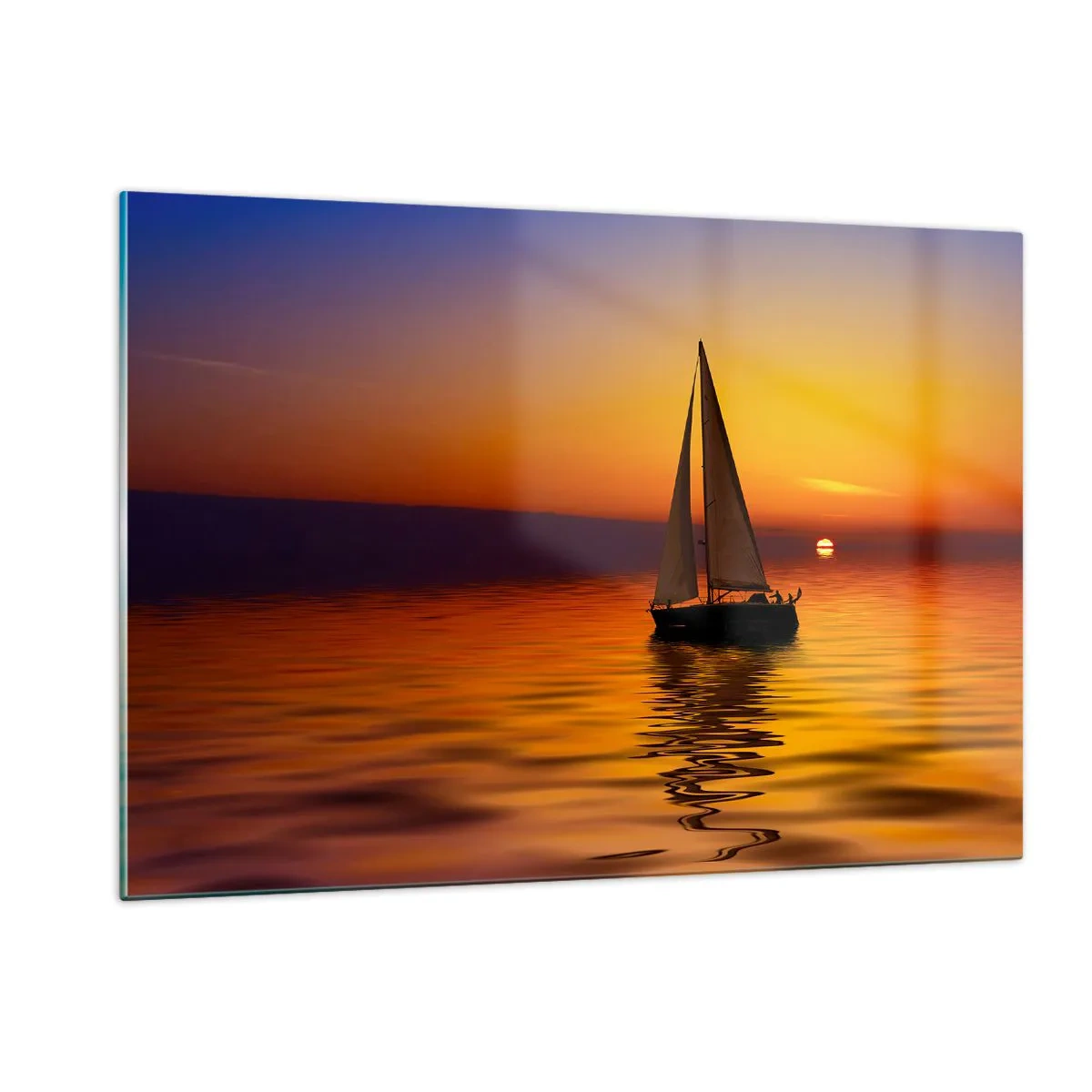 Obraz na skle - Jak je tu za soumraku ticho… - 120x80 cm