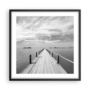 Plakát v černém rámu - Co takhle cesta… - 50x50 cm