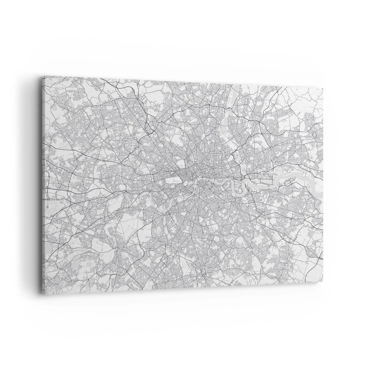 Obraz na plátně - Mapa londýnského labyrintu - 100x70 cm