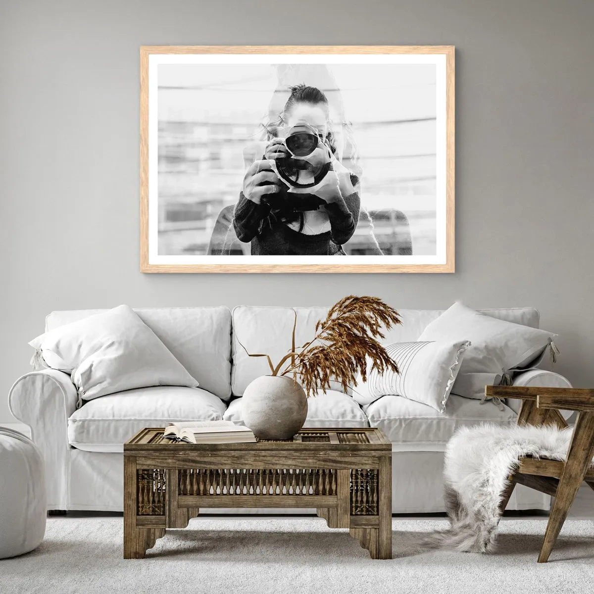 Plakát v rámu světlý dub - Tvůrce a materiál - 70x50 cm