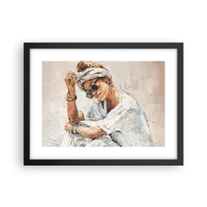 Plakát v černém rámu - Portrét v plném slunci - 40x30 cm