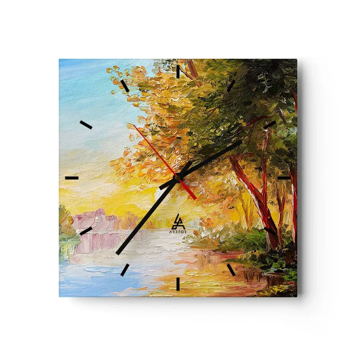 Nástěnné hodiny - Et in Arcadia ego - 40x40 cm