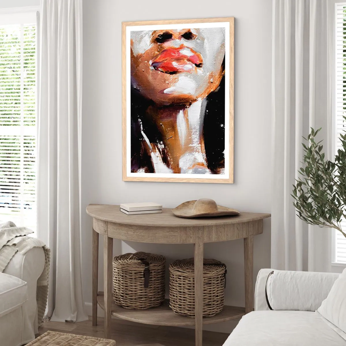 Plakát v rámu světlý dub - Hrdost bez předsudků - 40x50 cm