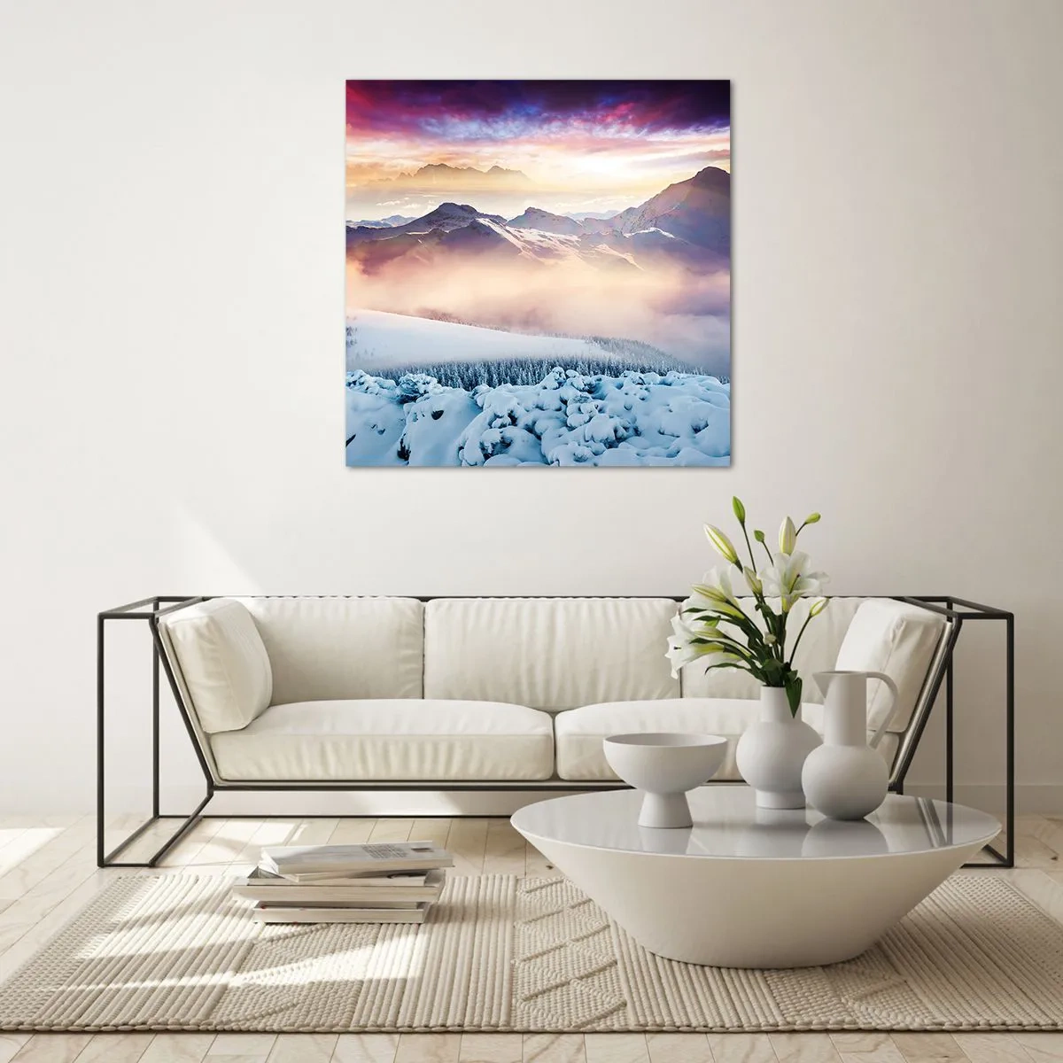 Obraz na skle - Síla a čistota přírody - 40x40 cm