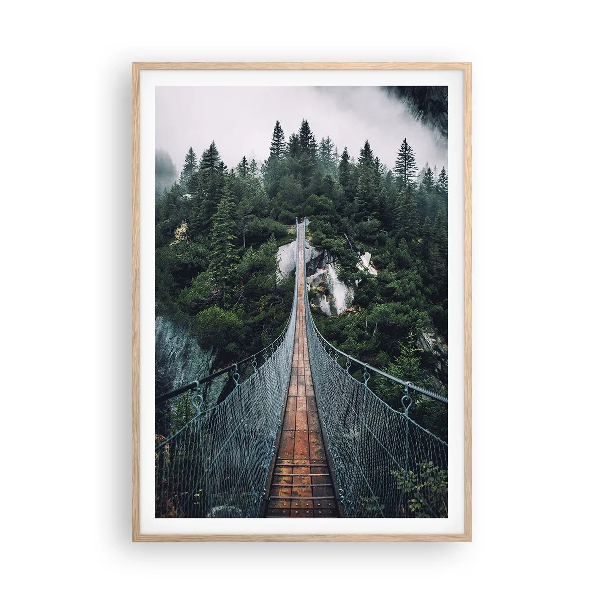 Plakát v rámu světlý dub - Pouze pro orly - 70x100 cm