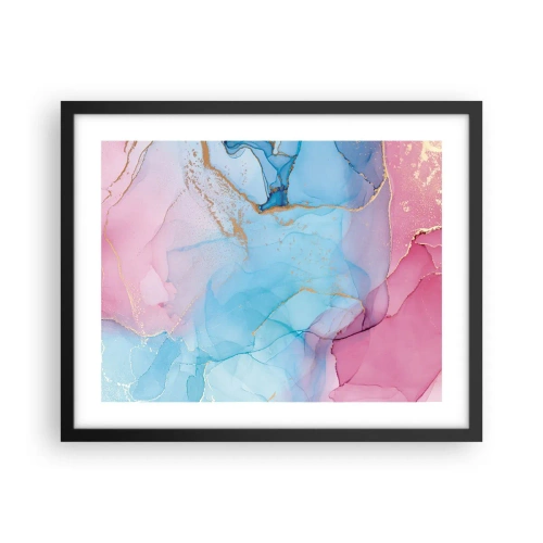 Plakát v černém rámu - Setkávání a prolínání - 50x40 cm