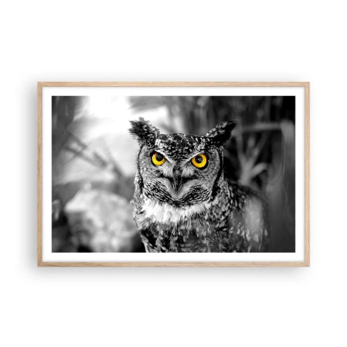 Plakát v rámu světlý dub - Nic se neschová - 91x61 cm