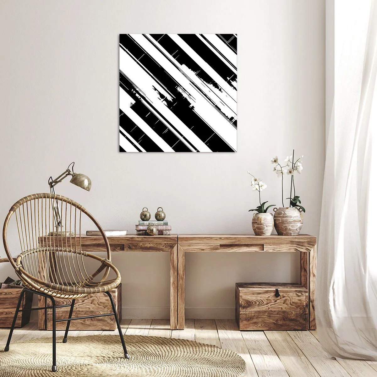 Obraz na plátně - Intenzivní a dynamická kompozice - 30x30 cm