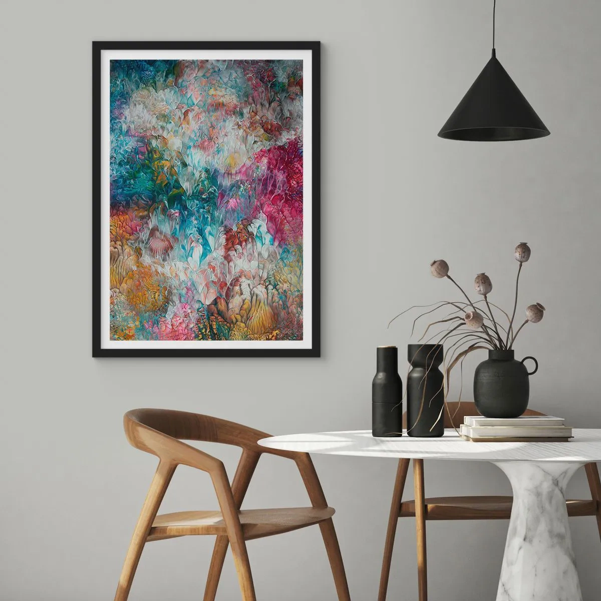 Plakát v černém rámu - V plném rozkvětu - 50x70 cm