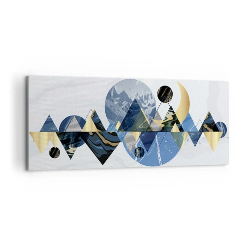 Obraz na plátně - Geometrická krajina - 120x50 cm