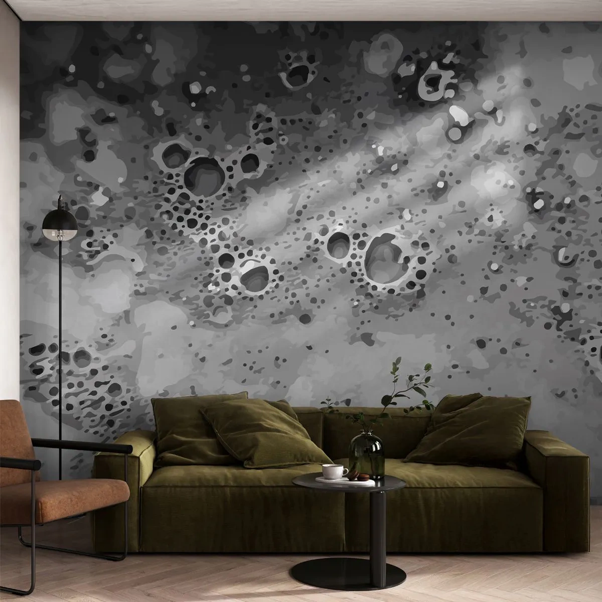 Fototapeta Standard Eco - Jako měsíční krajina - Složení, Kus, Grafika - 400x280 cm
