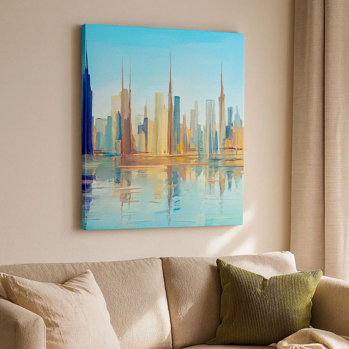 Obraz na plátně - Prosluněná metropole - 30x30 cm