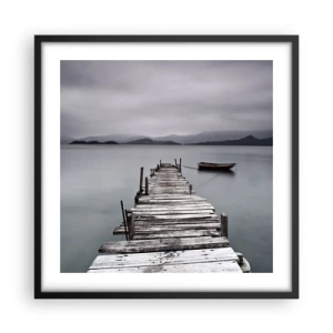 Plakát v černém rámu - Zítra můžeš vyrazit - 50x50 cm