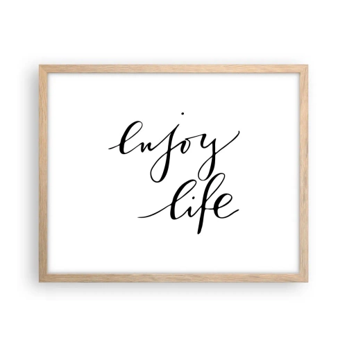 Plakát v rámu světlý dub - Není co dodat… - 50x40 cm