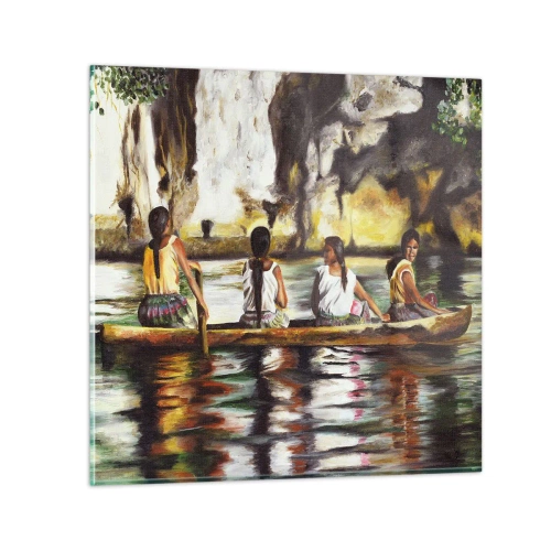 Obraz na skle - V polynéském ráji - 30x30 cm