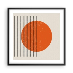 Plakát v černém rámu - Vždy slunce - 50x50 cm