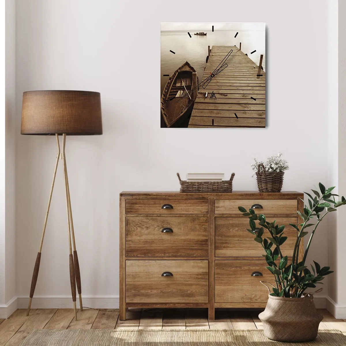 Nástěnné hodiny - Velký klid - 30x30 cm