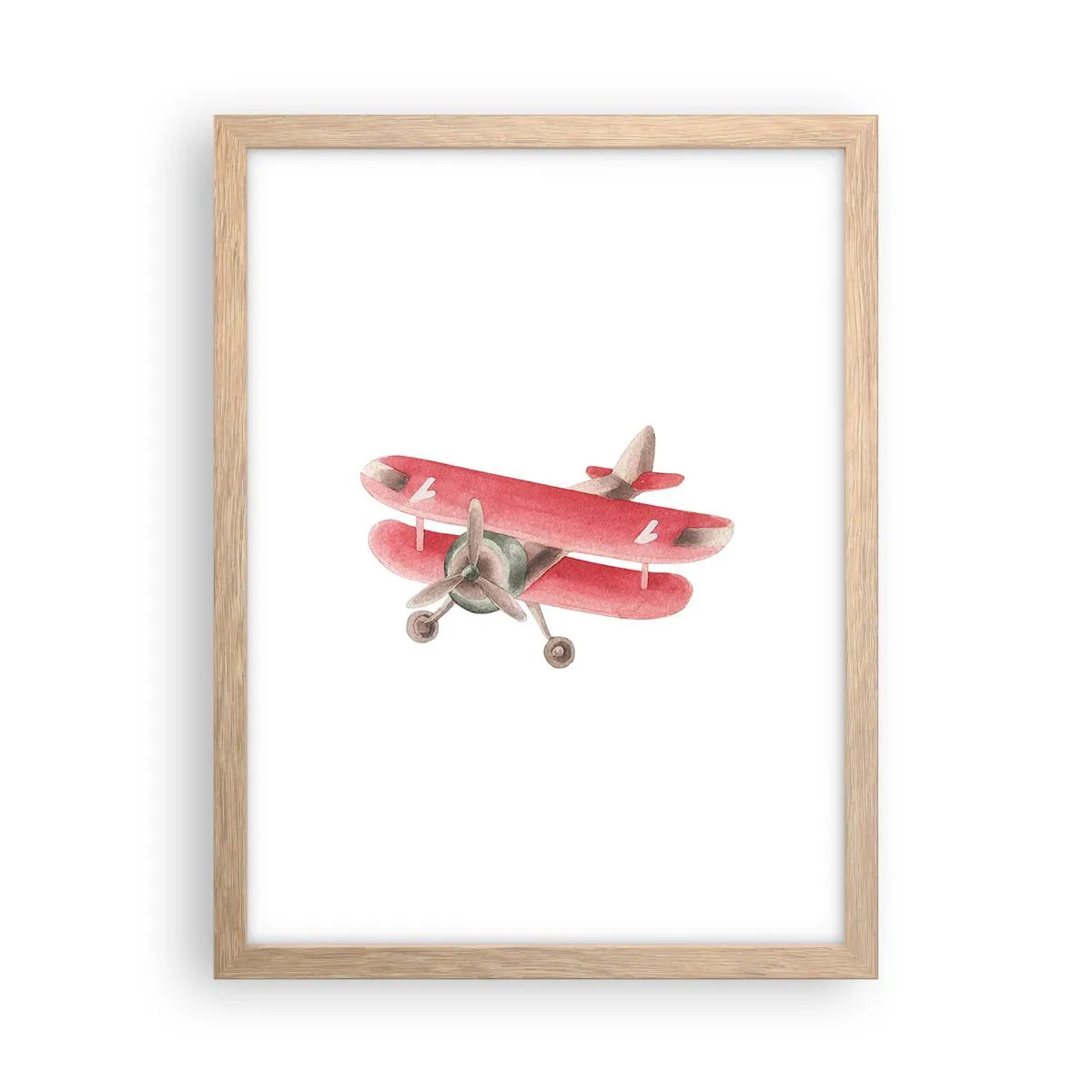 Plakát v rámu světlý dub - Připraven na vysoký let - 30x40 cm