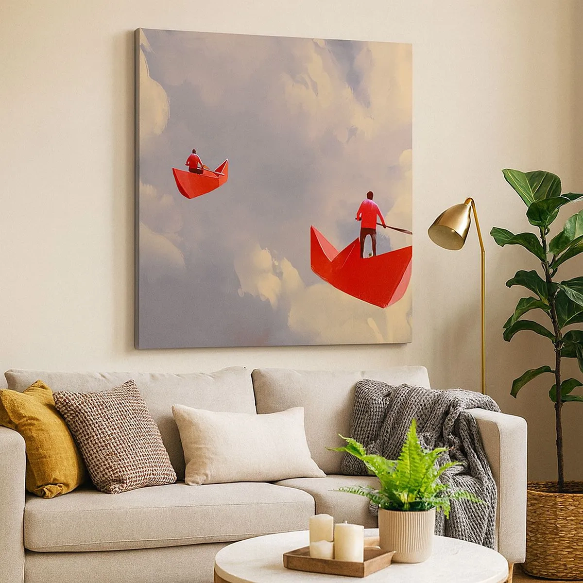 Obraz na plátně - Výprava snílků - 30x30 cm