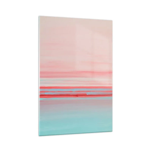 Obraz na skle - Abstrakce za úsvitu - 70x100 cm