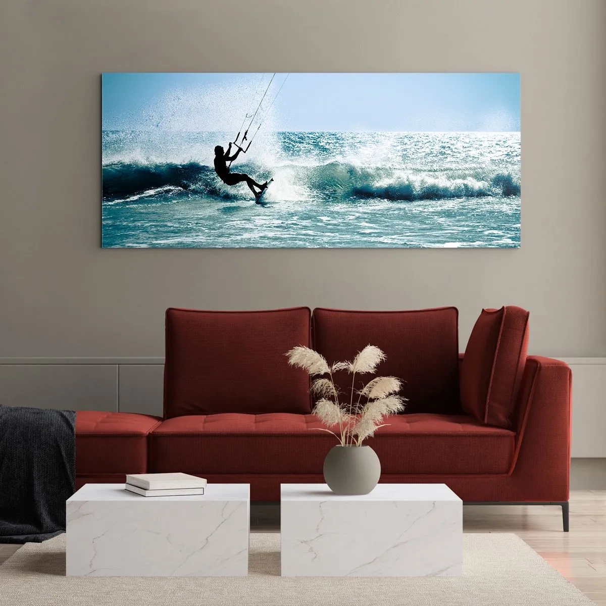 Obraz na skle - Nechte se unést - 160x50 cm