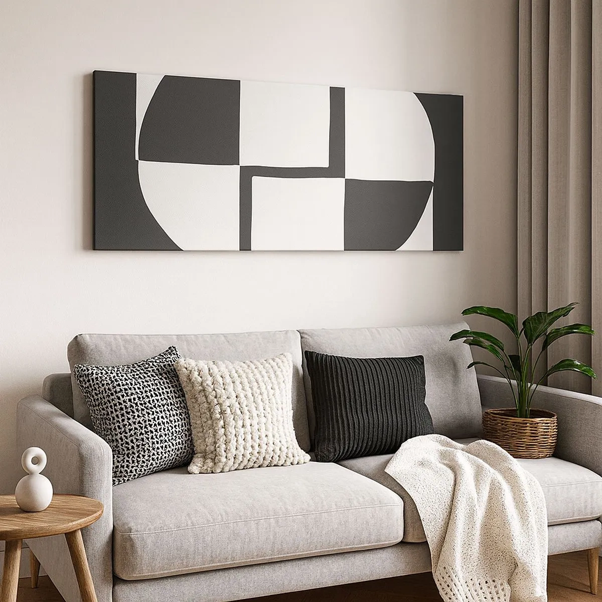 Obraz na plátně - Antitéza – syntéza - 100x40 cm