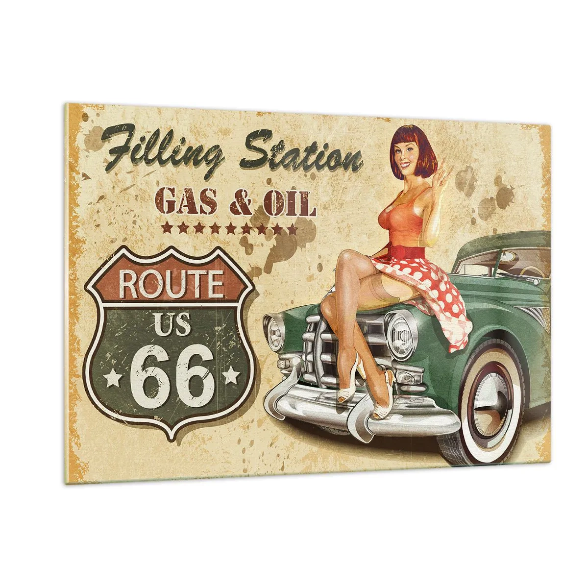 Obraz na skle - Skvělá 40. léta - 120x80 cm