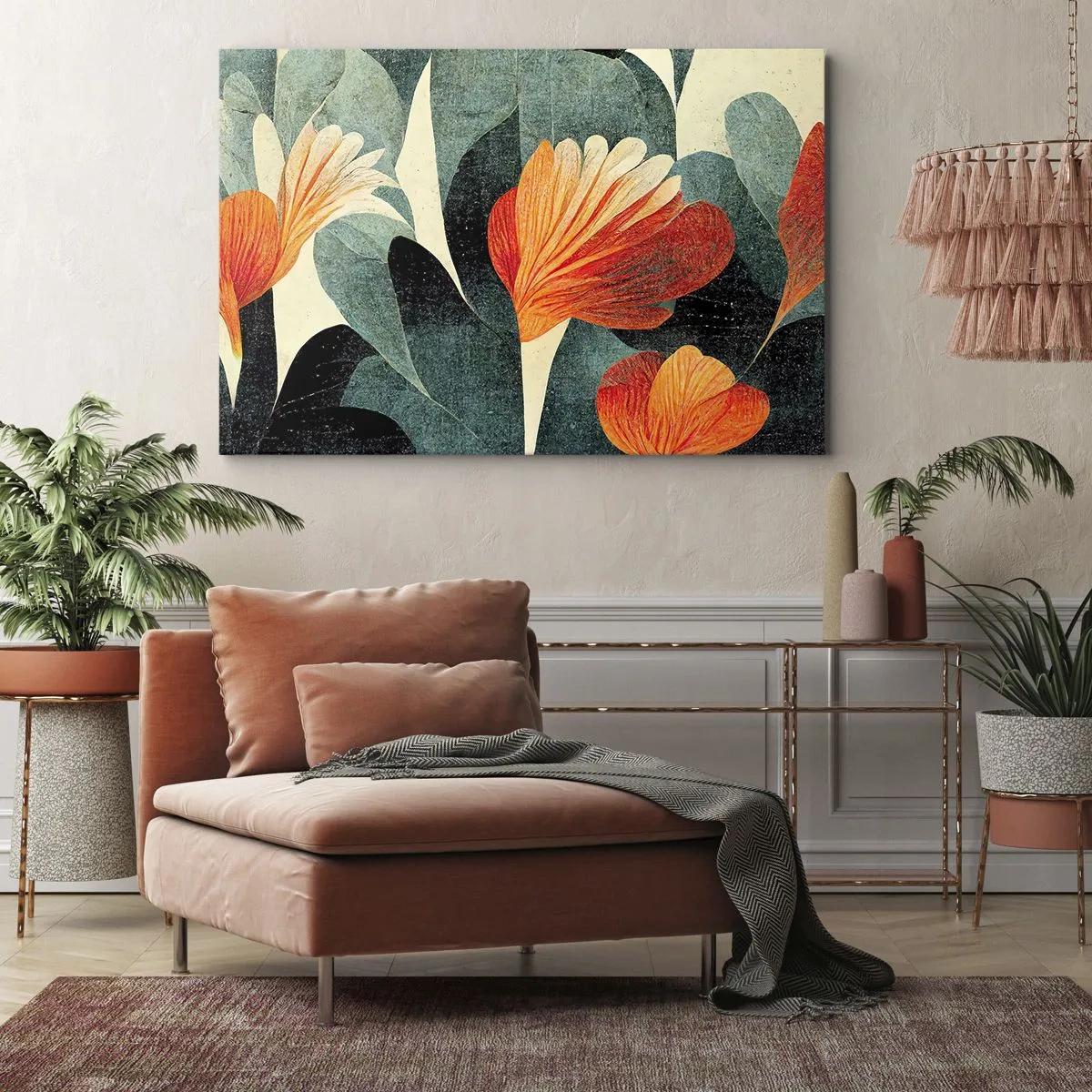 Obraz na plátně - Tropické horko a chlad zeleně - 70x50 cm