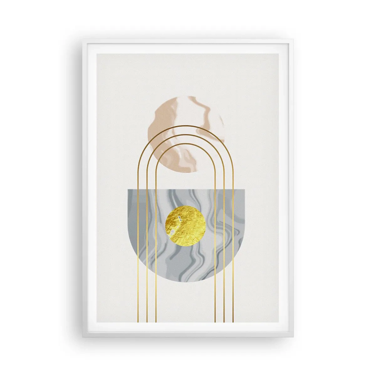 Plakát v bílém rámu - Jas a zářivost - 70x100 cm