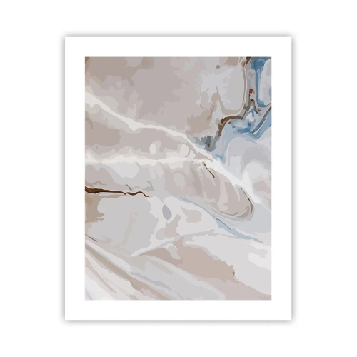 Plakát - Modré meandry pod bílou - 40x50 cm