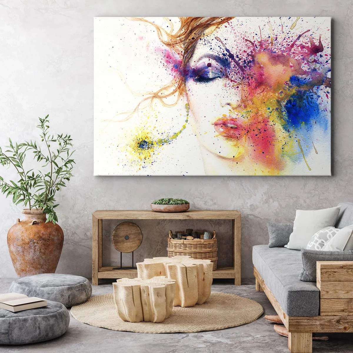 Obraz na plátně - Duhová závrať - 100x70 cm