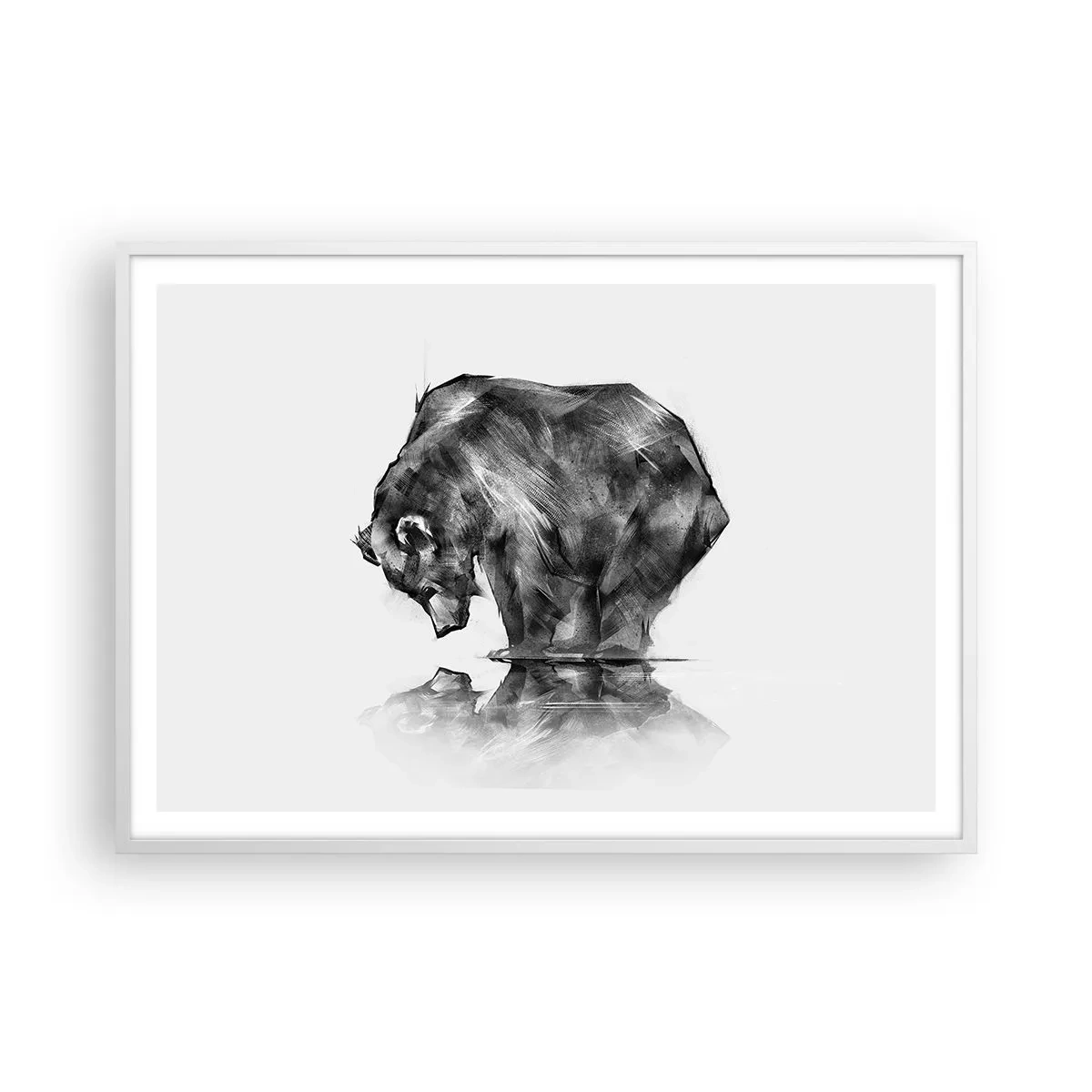 Plakát v bílém rámu - Je příjemné se sekat s někým blízkým - 100x70 cm