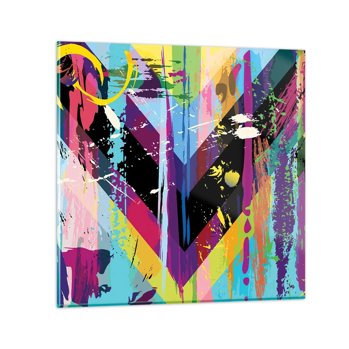 Obraz na skle - Shora dolů - 70x70 cm