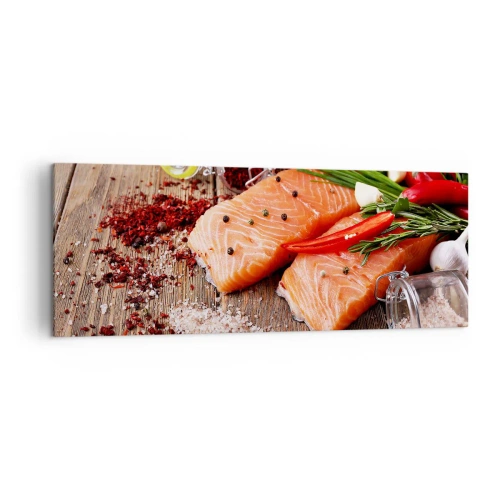 Obraz na plátně - Norské dobrodružství v kuchyni - 140x50 cm