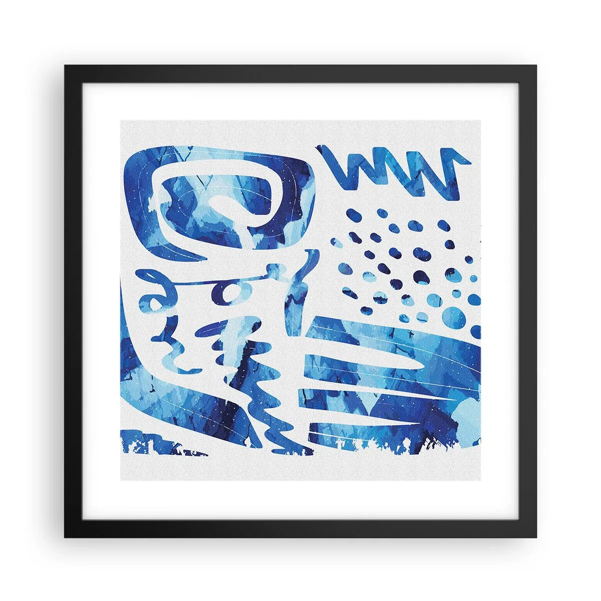 Plakát v černém rámu - Zpět ke kořenům - 40x40 cm