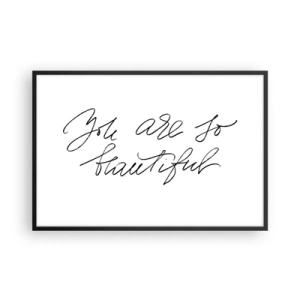 Plakát v černém rámu - Opravdu, věřte… - 91x61 cm