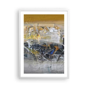 Plakát v bílém rámu - Všechno se podaří - 50x70 cm