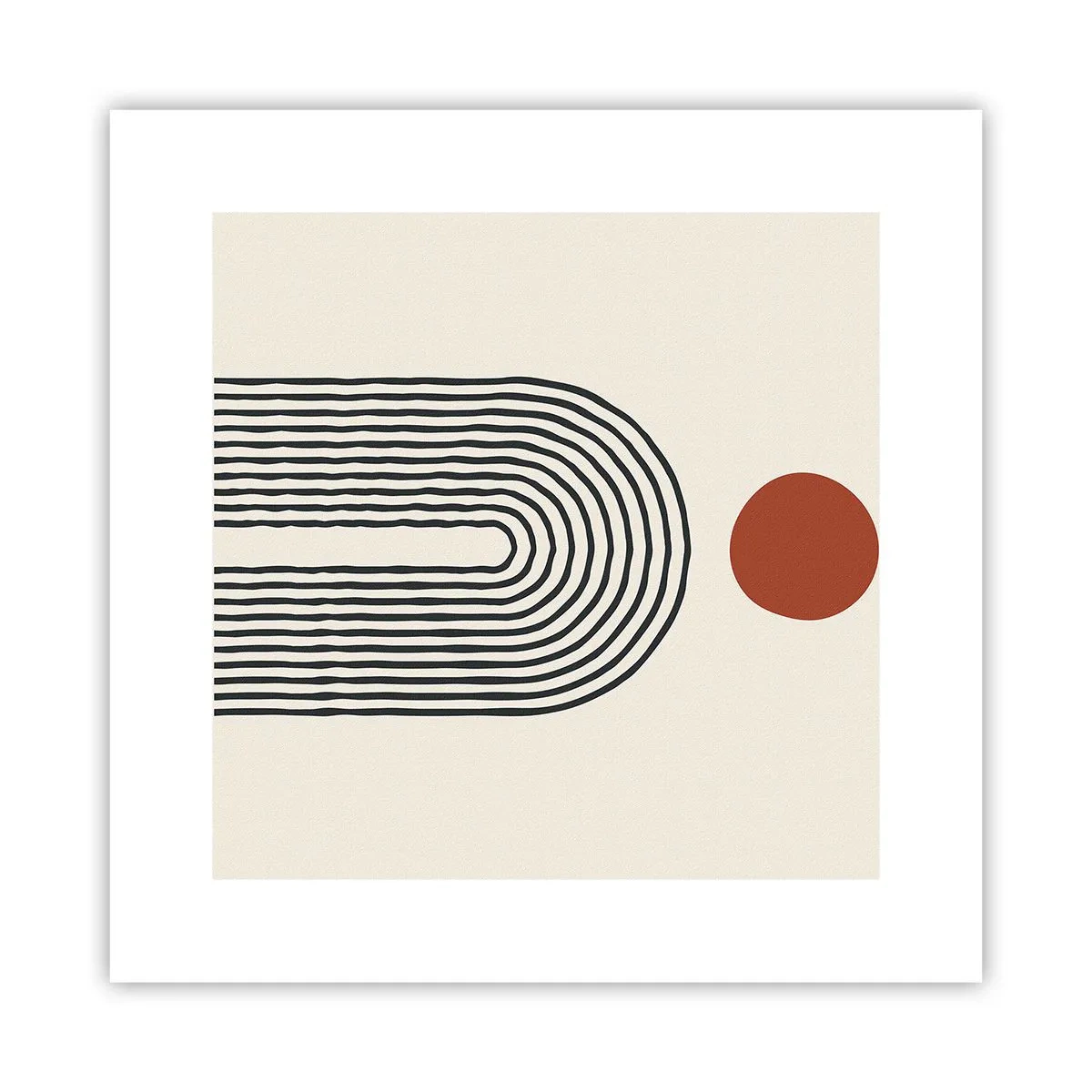 Plakát - Magnetismus tvarů a barev - 30x30 cm