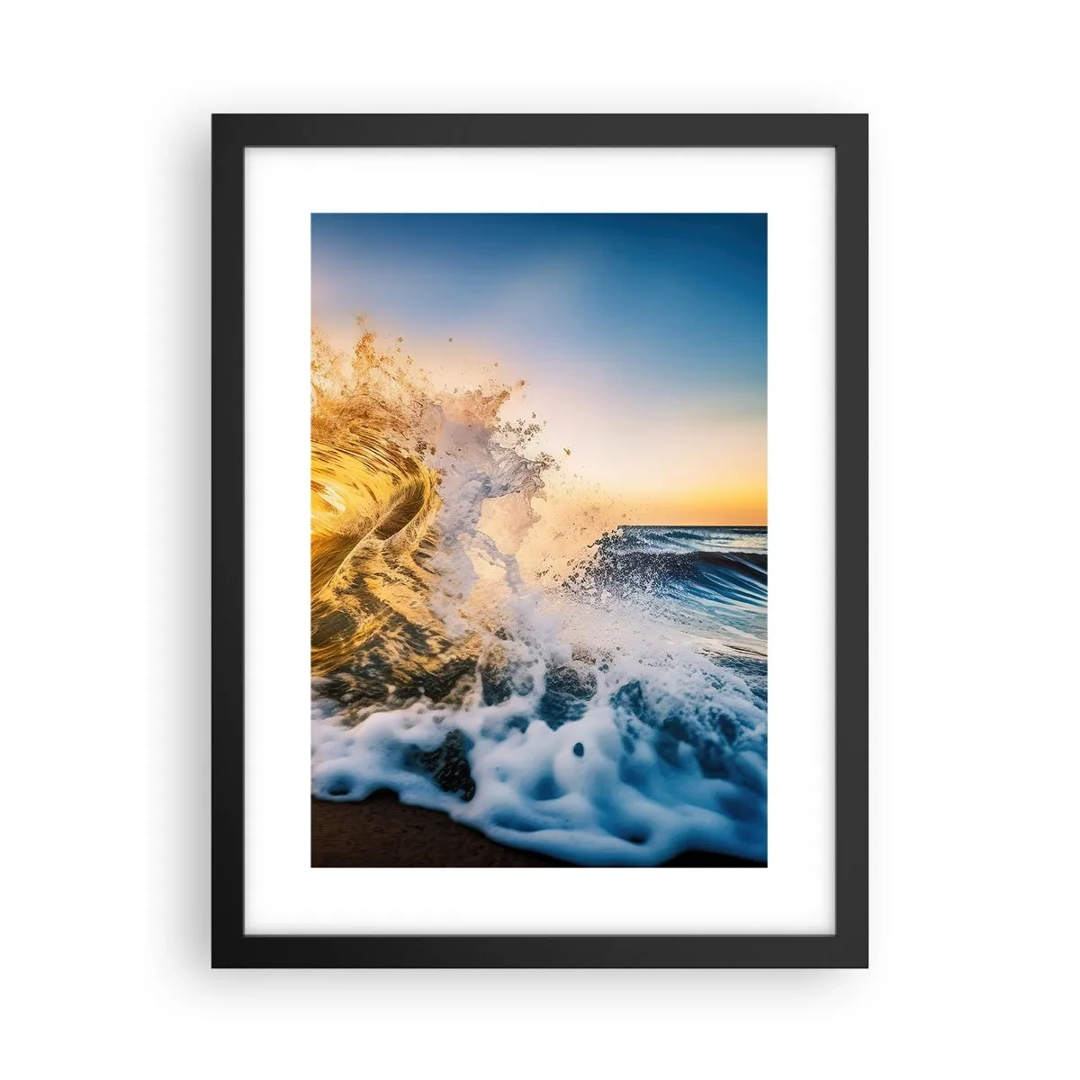 Plakát v černém rámu - Hra v písku - 30x40 cm