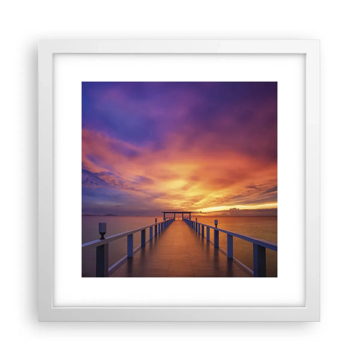 Plakát v bílém rámu - Bez konce - 30x30 cm